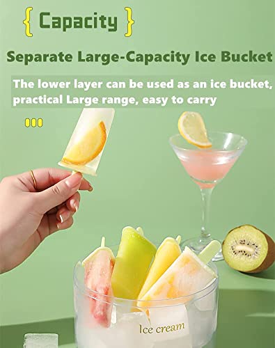 8 Pieces Ice Pop Mold,2023 New Popsicle Mold Set 8 Pieces, Homemade Silicone Popsicle Maker, Easy Release Ice Cream Molds, Reusable Diy Pop Molds Ice-Cream Molding Ice Box-Orange #TOP2