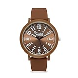 Speidel Orologio di plastica riciclabile di schiocco di colore di Eco con la cinghia riciclabile del silicone di 18mm, Espresso Martini, 18mm