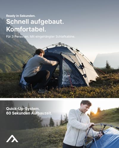 Qeedo Quick Oak Campingzelt – Sekundenzelt mit Quick-Up-System