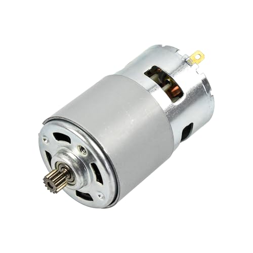 CHANCS 775 Motor 21V DC 12 Teeth High Torque All-Metal Gear Motor 18V for Power Tools DIY Replacement