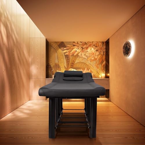 Professional Massage Table Spa Table Filled High Performance Waxes Metal Frame Cosmetic Table with Adjustable Backrest for Spa Hairdressing Cosmetics - Image 4