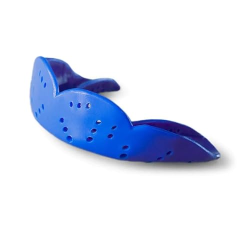 SISU Max Mouthguard - Royal Blue 2.4mm Thick - Custom Fit Adult Gum Shield Rugby, Boxing, MMA & Hockey - Maximum Protection & Remouldable Up to 20 Times, Braces Gum Shield Kids Mouth Guard