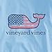 Vineyard Vines Men’s Flag Whale Long-Sleeve Pocket T-Shirt
