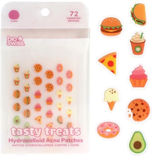 BioSwiss Tasty Treats Pimple Patches, Hydrocolloid Acne Patch for Zits