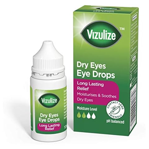 Vizulize Dry Eyes Eye Drops 10ml for Relief Cover