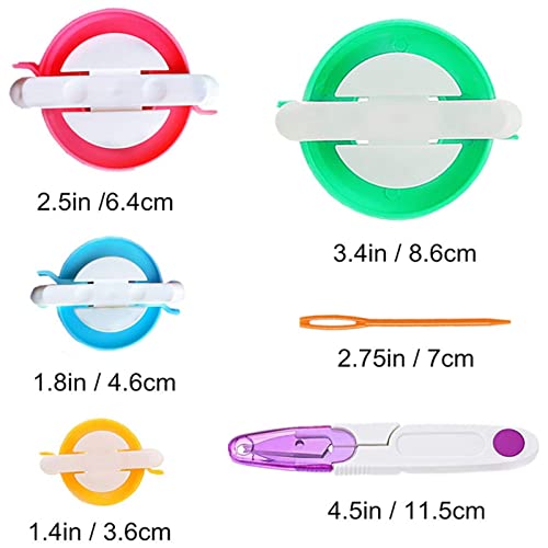 Homesen Suprimentos e gadgets de bricolage Bobbin Yarn Winder Knitting Stitch Markers Plastic Needle