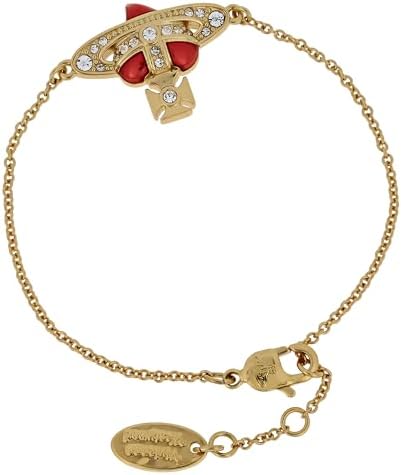Vivienne Westwood Diamond Heart Bracelet, 小, Brass, No Gemstone