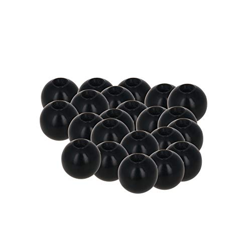 Othmro 30pcs Thermoset Ball Knob M5 Female Thread Machine Handle 20mm Diameter Smooth Rim