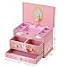 SONGMICS Joyero Musical, Caja de Joyas con Bailarina y Espejo, Organizador de...
