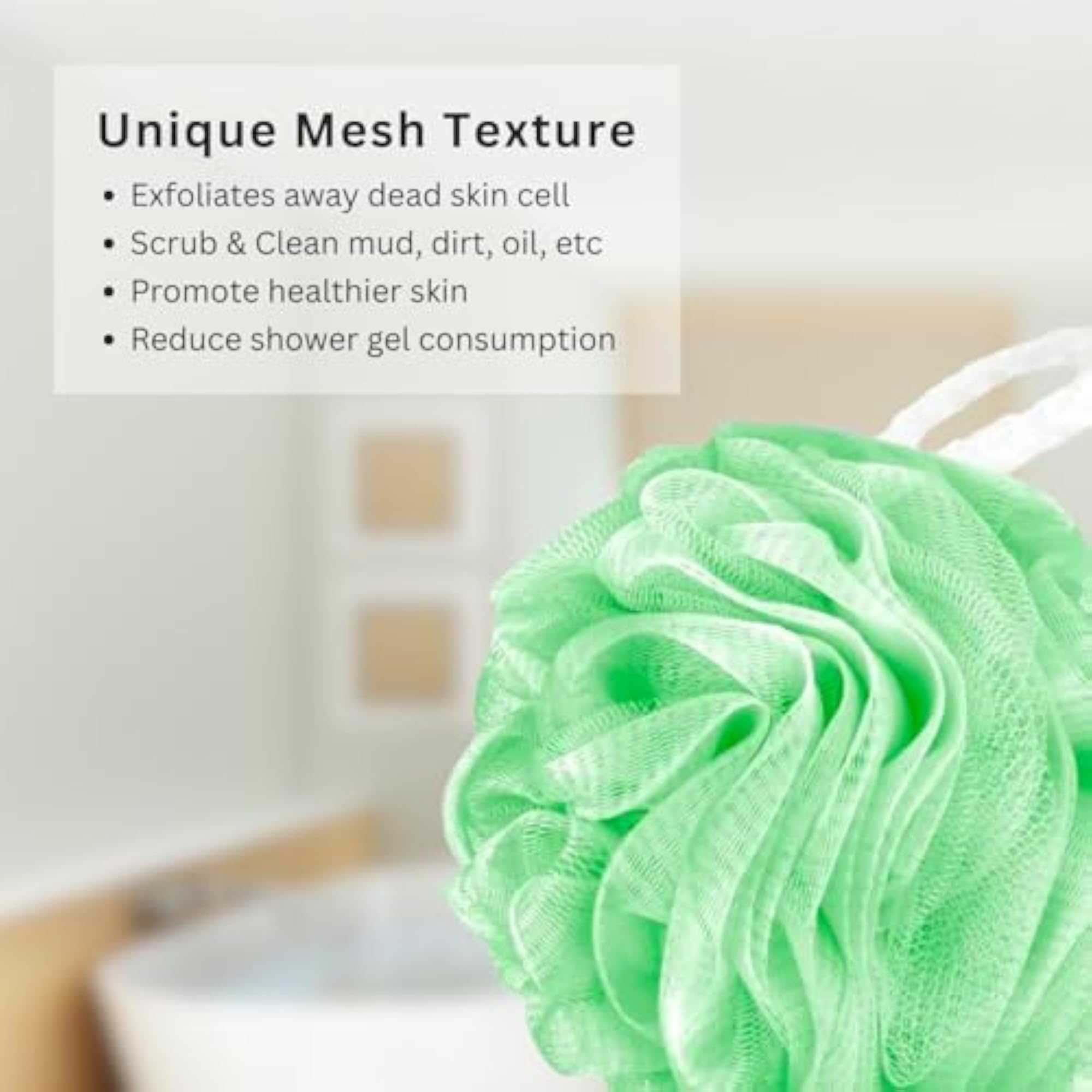 Large Mesh Bath Loofah Sponge for Body Wash