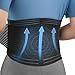 Channo Faja Lumbar Hombre y Mujer: Soporte de Espalda Columna y Alivio Dolor para Lesiones Trabajo Carga de Peso - Cinturón para Lumbares con Velcro Ajuste Doble y Varillas (Pack de 1 Negro XL)
