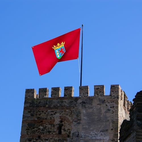 Runesol Badajoz Flag, 91x152cm, 3ft x 5ft, 4 Grommets, Eyelet In Every Corner, Spanish Regional Flag, Extremadura Day - Image 3