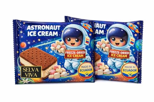 Astronaut Ice Cream, Freeze -Dried Vanilla Ice Cream Chocolate Cookie