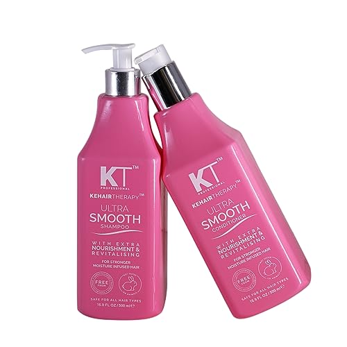Image of KT Professional Keratin Protein Ultra Smooth Straight Hair Conditioner 500ml For Dry, Frizzy, Chemically & Color Treated Hair (Increasing Nourishment In Hair)