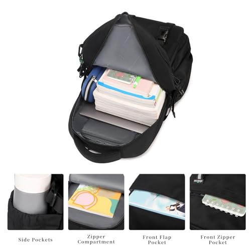 Lanola College Backpack Casual Daypacks for Men, Women & Students, Perfect Daily Backpack for School, Work, and Travel, Fits 17.3 Inch Laptop (Beige)4