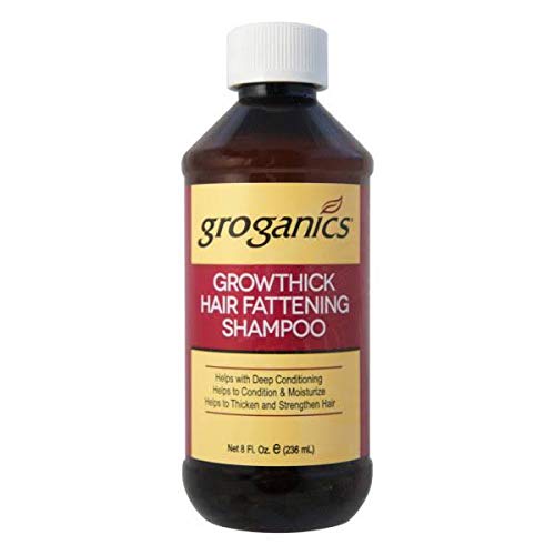 Groganics Growthick Hair Fattening Shampoo Bottle 8 Oz