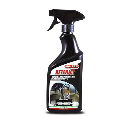 Ma-Fra, Deterjet, Detergente Sgrassatore Universale per la Pulizia delle Parti Interne dell'Auto, Elimina le Tracce di Sporco e Cattivo Odore Dall'Abitacolo, Formato da 500 ml