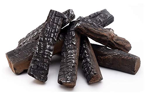 Hmleaf 8 Small Pieces Set Wood-Like Ceramic Fireplace Logs For Gas Ethanol,Fireplaces, Stoves, Firepits #TOP29