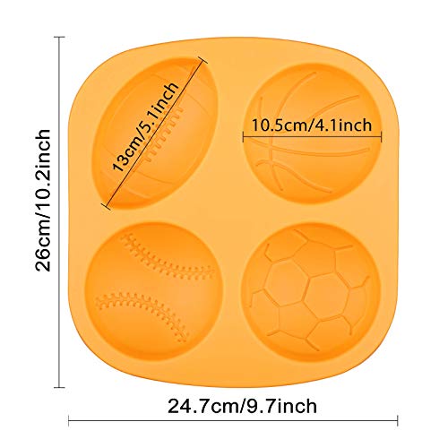 Molde de silicona para cubos de hielo deportivos gigantes miniatura 2