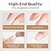 modelones Short Almond Nail Tips, Pre-shaped Soft Gel Tips Fake Nails False Acrylic Clear Full Cover Press on Extension Kit Gel Manicure DIY at Home 216PCS 12Sizes