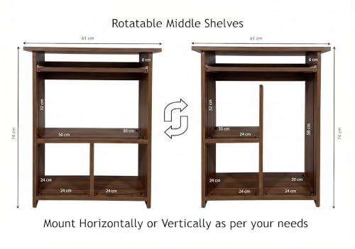 Image of Purple Furniture Engineered Wood Elite Home Office Computer Table,Study Desk,Writing Desk and Lap Desk for Students,Kids and Adults(Matte Finish, Do-It-Yourself, Small) (Classic Walnut)