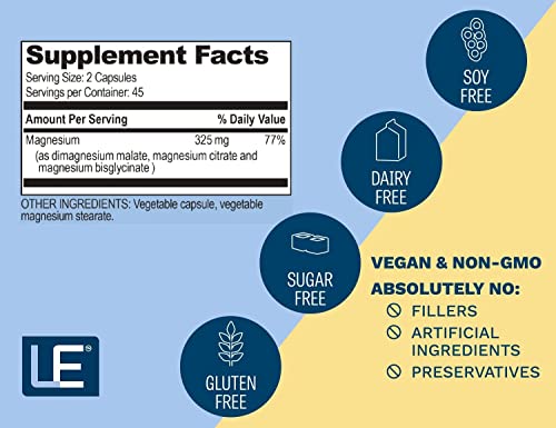 Life Enhancement 325Mg Triple Magnesium Complex Supplement #TOP1