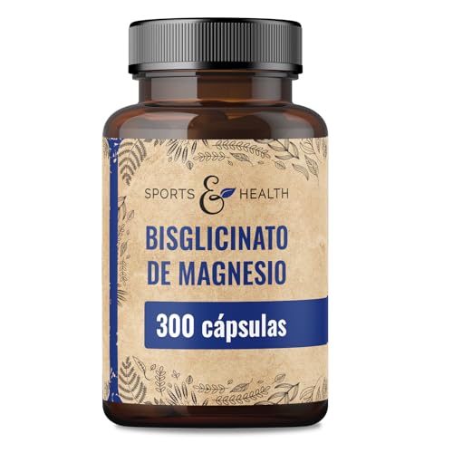 Magnesio Bisglicinato Cápsulas – 300 Cápsulas Altamente Dosificadas – Bisglicinato de Magnesio 400 mg por Porción Diaria – Vegano – Magnesium Glycinate