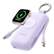 🌸 【バッグに輝く、実用的な充電器。次世代「キーホルダー型」4in1 モバイルバッテリー登場】 🌸 「重くて無骨なバッテリーでバッグが乱雑になる…」そんな悩みはもう過去の話。 RORRY CharmGo Collection は、単なる充電器ではありません。あなたのライフスタイルを彩る「ファッションアイテム」へと進化した、チャームのような小型モバイルバッテリーです。 思わず触れたくなる丸みを帯びた曲線美と、上品な質感。本体上部にはスタイリッシュなカラビナを装備し、バッグに掛けるだけで洗練された大...