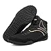 omcam Men's Fashion Wrestling Sneakers Breathable Mesh Fighting Shoes Non Slip Casual Athletic Combat Shoes,Black,8