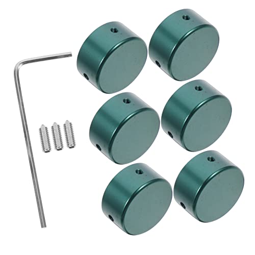 Vaguelly 2 Conjuntos De Botões De Efeito Topper Mais Efeitos De Pedal Proteção De Guitarra De Metal