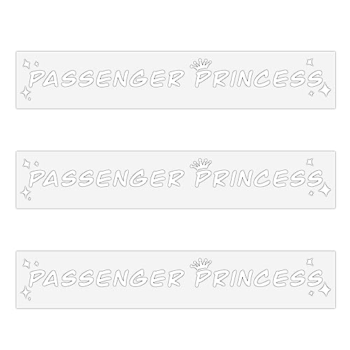 Adesivo Per Auto, 3 Pezzi Carino Divertente Adesivo Specchietto Retrovisore Adesivo Principessa Passeggero Per Finestrino Auto Accessori Auto Per Donn