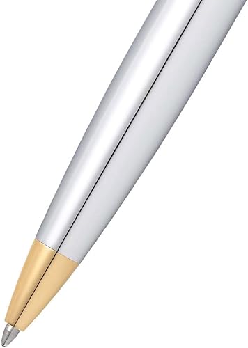 Miniatura 5 de Sheaffer Bolígrafo cromado 300 con ribete dorado