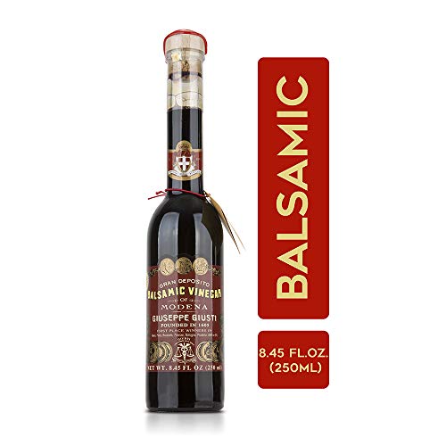 Giuseppe Giusti Riccardo Balsamic Vinegar, Product of Italy - Aged 12 Years - Simfonia Without Pourer, IGP Certified 8.45fl.oz / 250ml