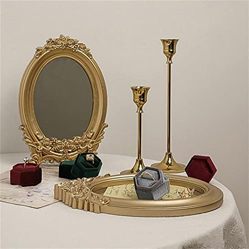 Miroir style miroir vintage aux finitions baroques sculptées - 3