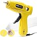Hot Glue Gun, Cobiz Full Size (Not Mini) 60/100W Dual Power High Temp Heavy Duty Melt Glue Gun Kit with 10 Pcs Premium Glue Sticks(0.43'' x 8") for Arts & Crafts Use,Christmas Decoration/Gifts