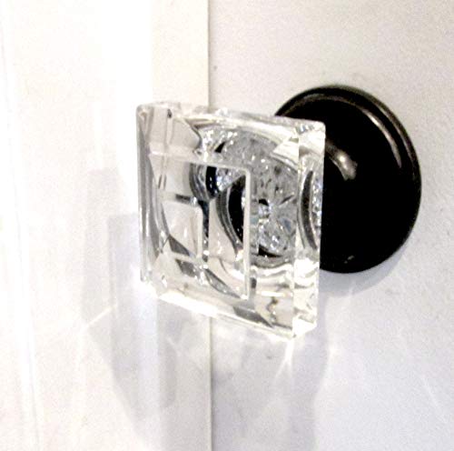 Exceptional Princess-Diamond Cut Crystal French Door Knob Mounts To Any Solid Surface With 3 Screws. #TOP1