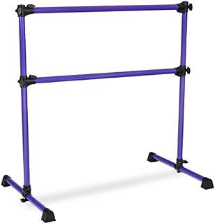 GOFLAME Ballet Barre Portable Double, Freestanding Ballet Barre Adjustable, Heavy Duty Dancing Stretching