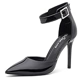Shoe Land Marneena-2 Women's Suede High Heel with Lightly Pointed Toe Dress Pump Comfortable Work...