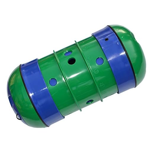PIPOLINO-XXL - Vert et Bleu distributeur mobile de nourriture pour le bien-être et santé des chevaux