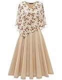 einladungskarten hochzeit apricot Bequemes Material: Floral Cape Kleid für Frauen kommt mit weichen, dehnbaren, dicken, aber nicht steifes Material, das nicht auf Ihre breiteren Bereichen klammern und es gibt Raum, sich bequem zu bewegen. Das florale, knielange Cape-Kleid sieht absolut elegant aus.