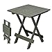 Spetebo Kunststoff Klapptisch Adige 45 x 43 cm - waldgrün - Garten Beistelltisch klappbar - Beistelltisch Campingtisch Teetisch Balkontisch Tisch dunkelgrün klein