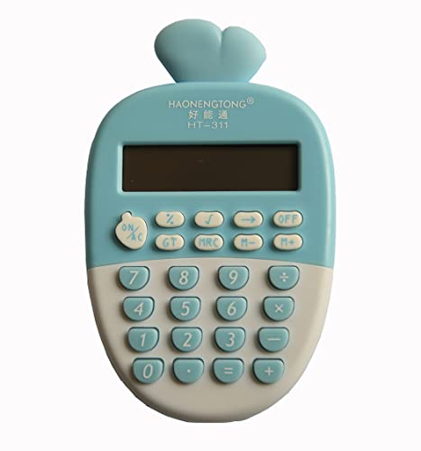 Miedeon Kawaii Portable Calculator Cute Carrot Mini Student Portable Computer Small Mini Simple Calculator Calculators For Students Calculators Desktop (Blue) #TOP3