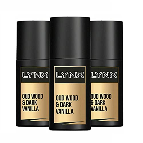 3 Bottles of Lynx Daily Fragrance Signature Oud Wood & Vanilla Precision Pump Spray 100 ml