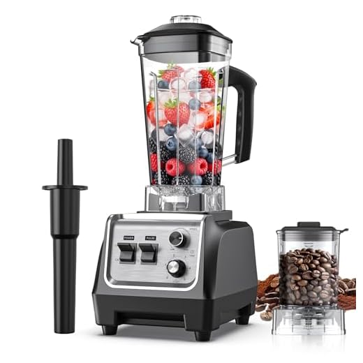 H-Duka 1800W Smoothie Blender and Grinder Combo 70OZ Large Capacity Countertop Blenders for Kitchen High Speed Blender for Smoothies Ice Crushing Frozen Drinks Puree