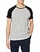Produktbild Urban Classics Herren Raglan Contrast Tee T-Shirt, gry/blk, 2XL