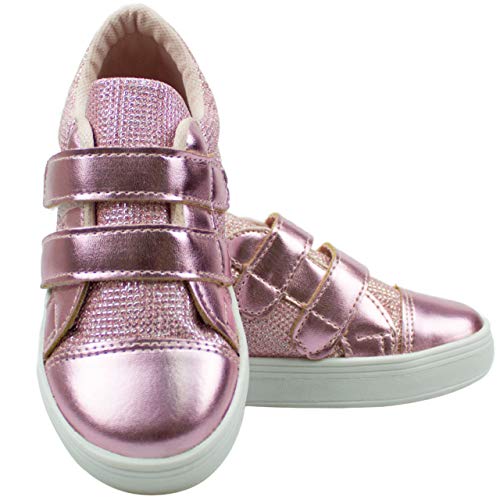 Tênis Infantil Feminino Casual sem Cadarço Glitter Escolar