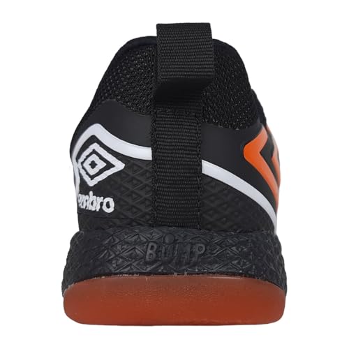 Chuteira Umbro Pro 5 Bump Futsal Preta e Laranja