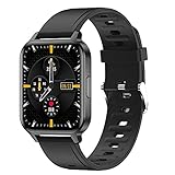 【Modernste wasserdichte IP68 Funktion】Mit einer IP68 Wasserdichtigkeit begleiten Sie unsere Smartwatch auch beim Schwimmen und Trainieren im Regen. Sie finden Features wie ein weiches Silikonband, ergonomisches konvexes Design und ein weiches Armband, das Ihre Smartwatch komfortabler macht. Genießen Sie Ihre gesunde körperliche Aktivität.