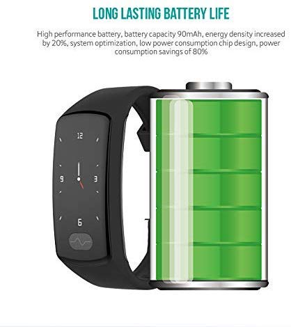 Zeerkeer Fitness Tracker Smart Watch with Heart Rate, Blood Pressure and Sleep Monitor Waterproof Activity Tracker Watch with Step, Distance and Calorie Counter for Women Men(Blue)