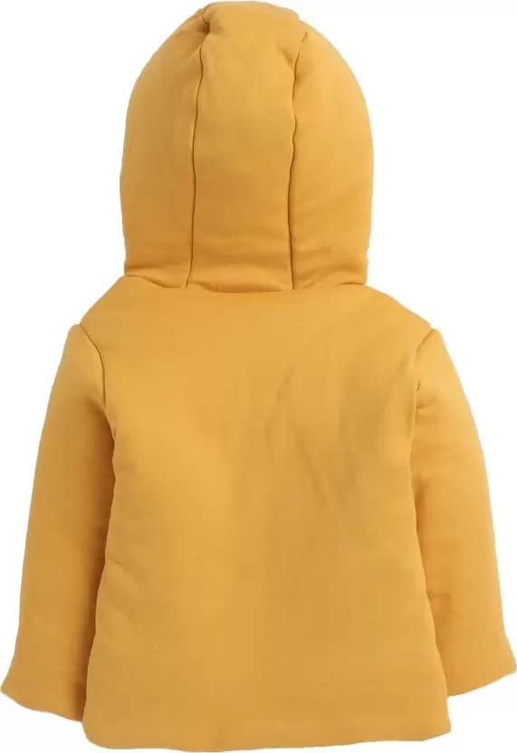 Appukids Full Sleeves Animals Printed Reversible Jacket for Baby Boys Girls Cotton 2 In 1 winter Jacket (3 Years-4 Years, Mustard) - Image 3 thumbnail